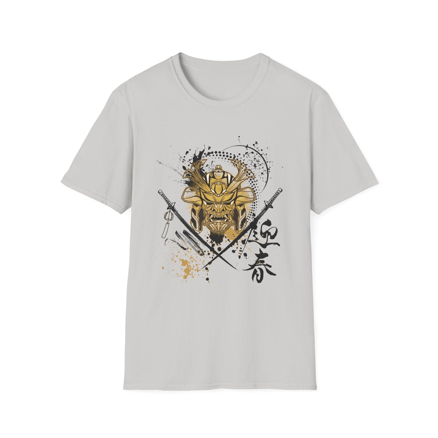 Warrior Spirit Unisex Softstyle T-Shirt - Bold Samurai Warrior Design