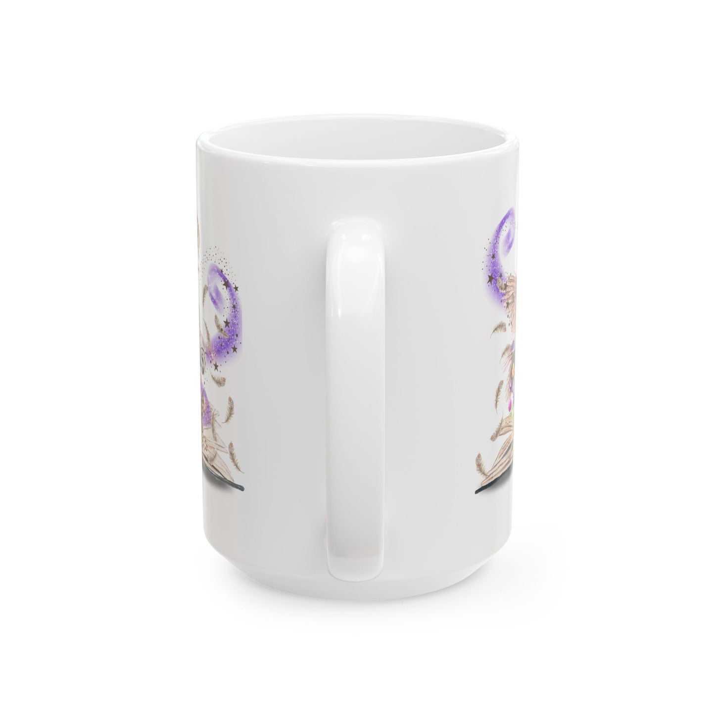 Whimsical Owl Ceramic Mug - 15oz Custom Coffee Mug