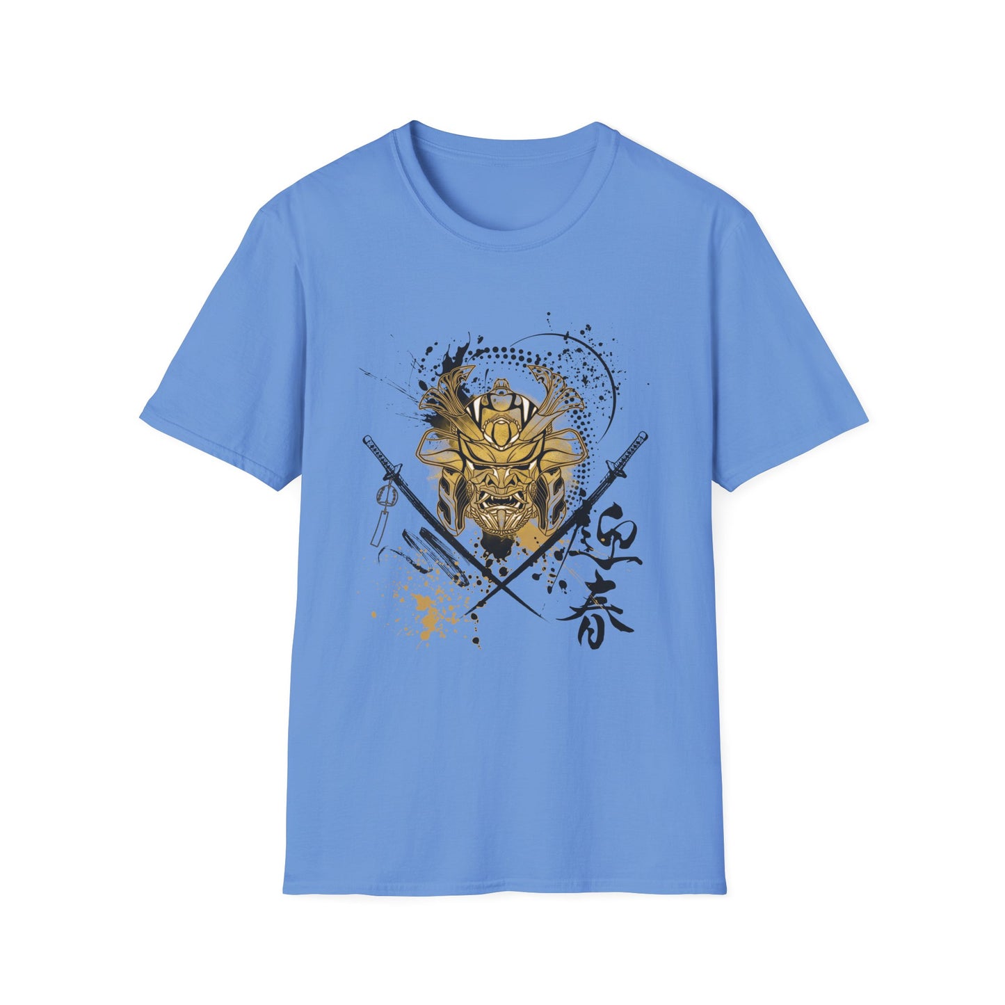 Warrior Spirit Unisex Softstyle T-Shirt - Bold Samurai Warrior Design