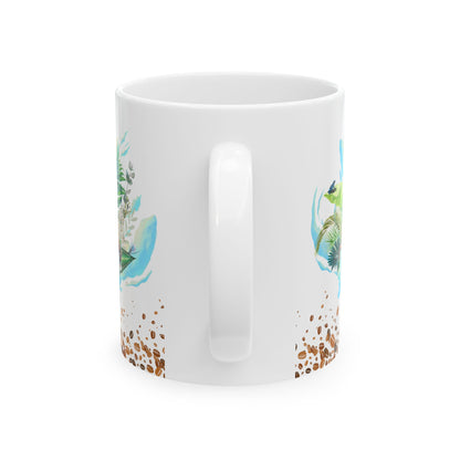 Sloth Paradise Ceramic Mug - 11oz & 15oz | Tropical Coffee Lover's Gift