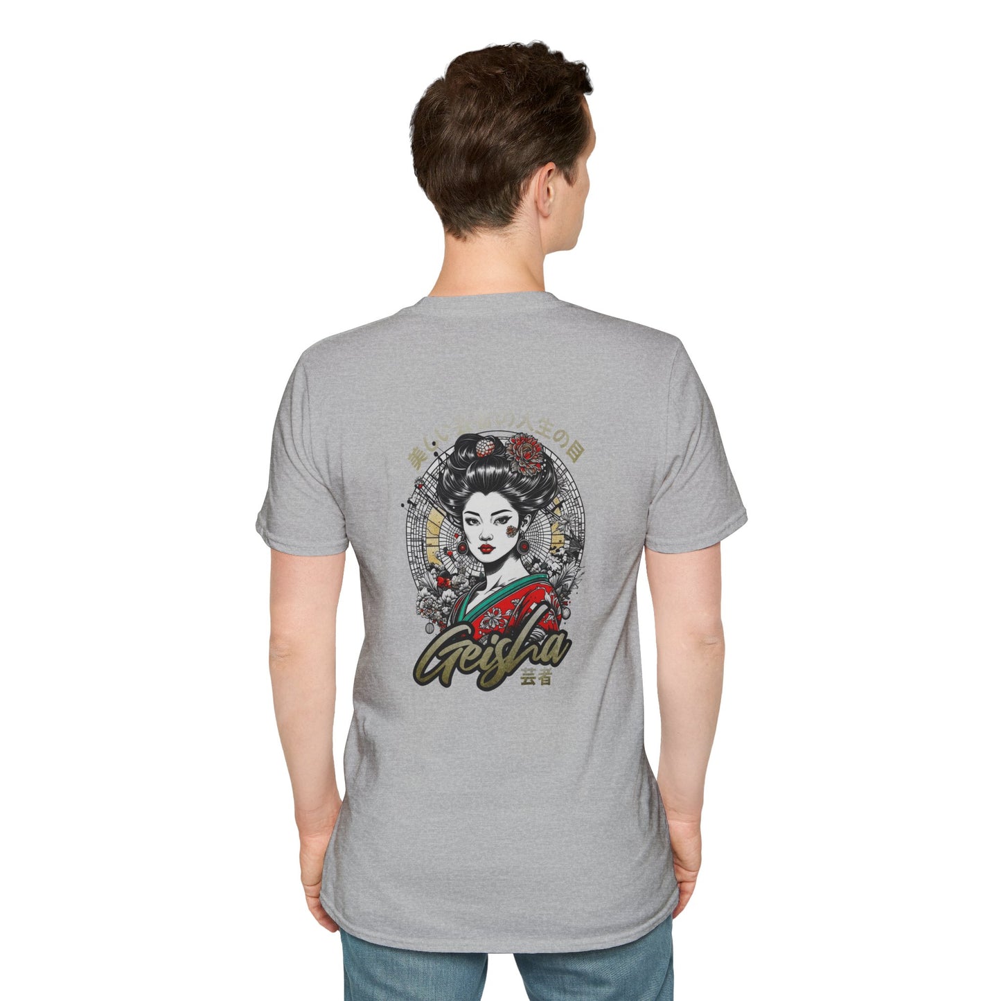 Geisha Art Unisex Softstyle T-Shirt – Aesthetic Design & Urban Design Apparel