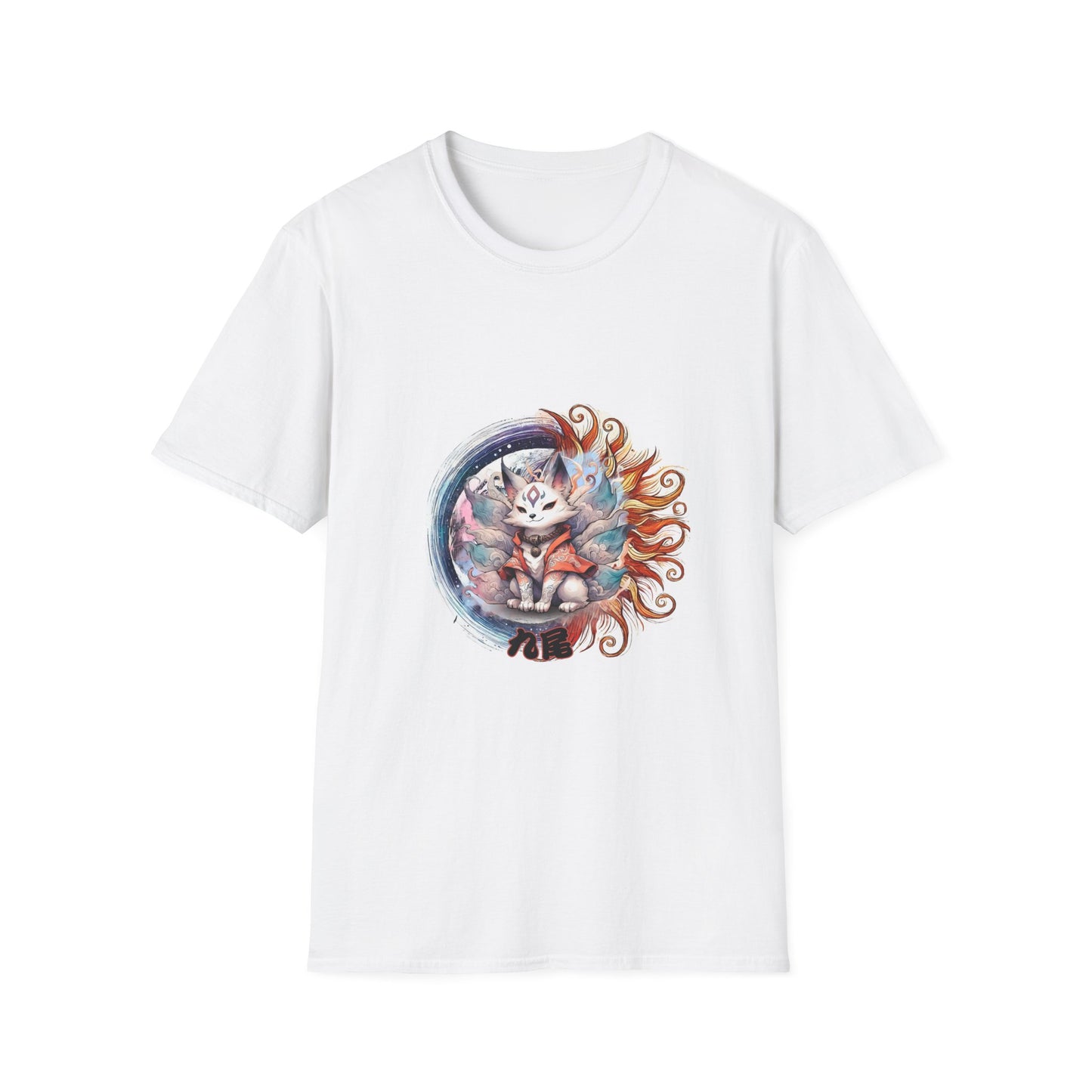 Kyubi Unisex T-Shirt with Moon and Sun Design