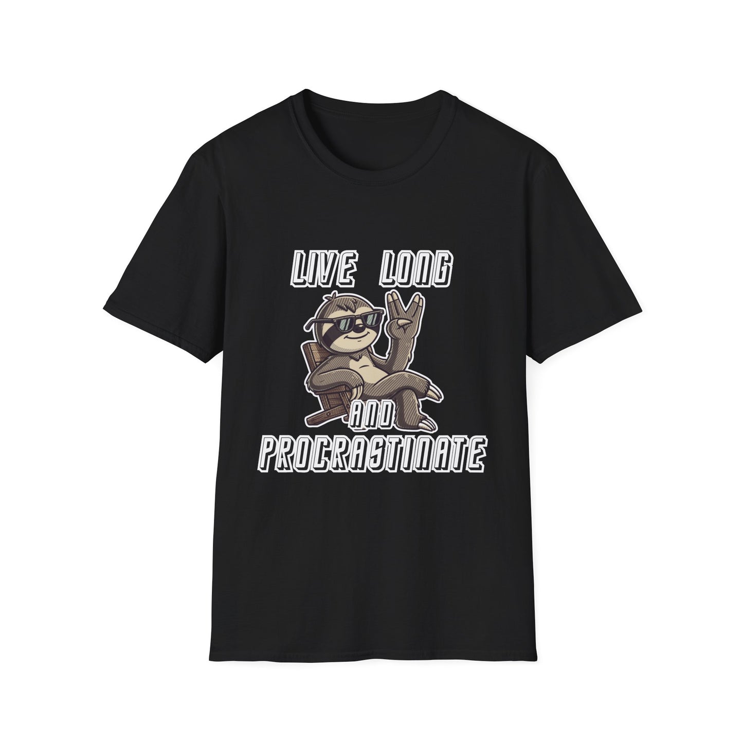 Live Long & Procrastinate Sloth T-Shirt – Star Trek Inspired