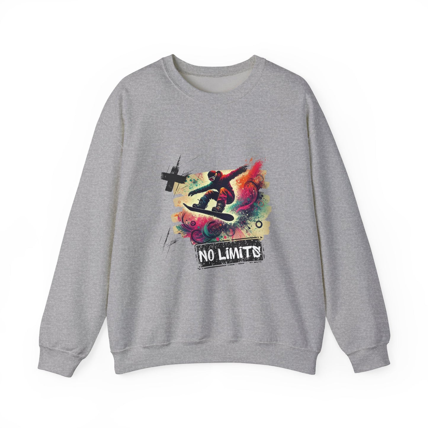 Snowboard Crewneck Sweatshirt – Unisex Heavy Blend for extremesports & snow sports