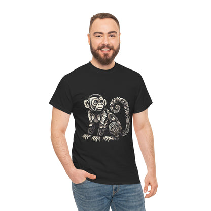 Bohemian Monkey Tee – Unisex Heavy Cotton T Shirts