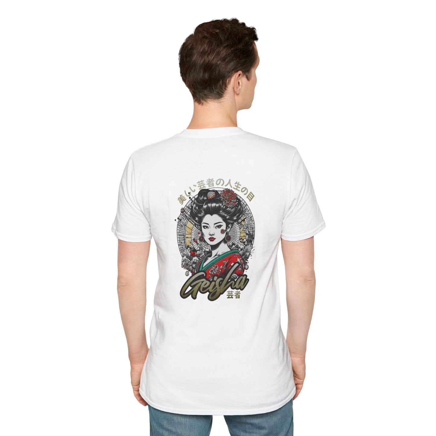 Geisha Art Unisex Softstyle T-Shirt – Aesthetic Design & Urban Design Apparel