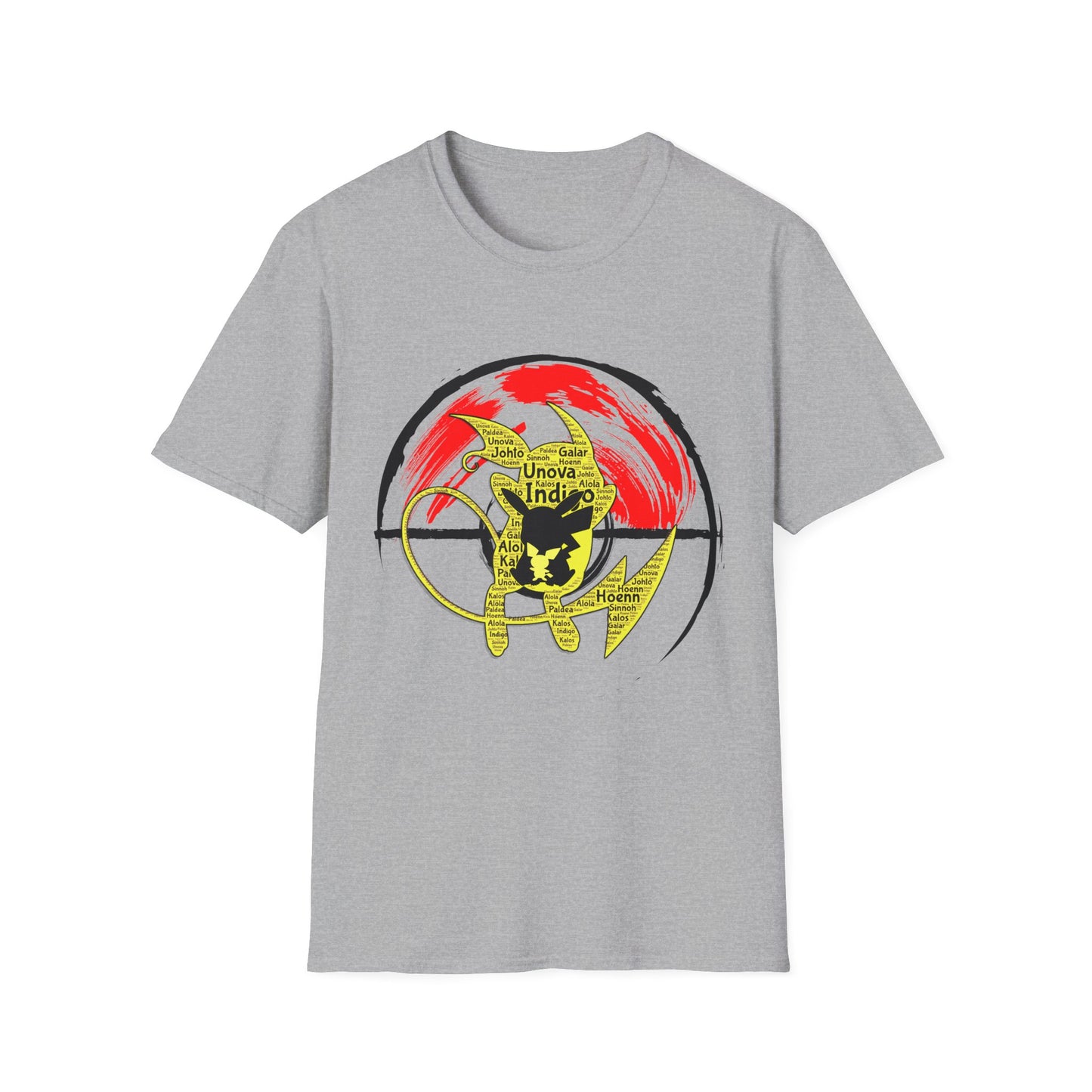 Pokemon Electric-type Evolution Unisex Softstyle T-Shirt