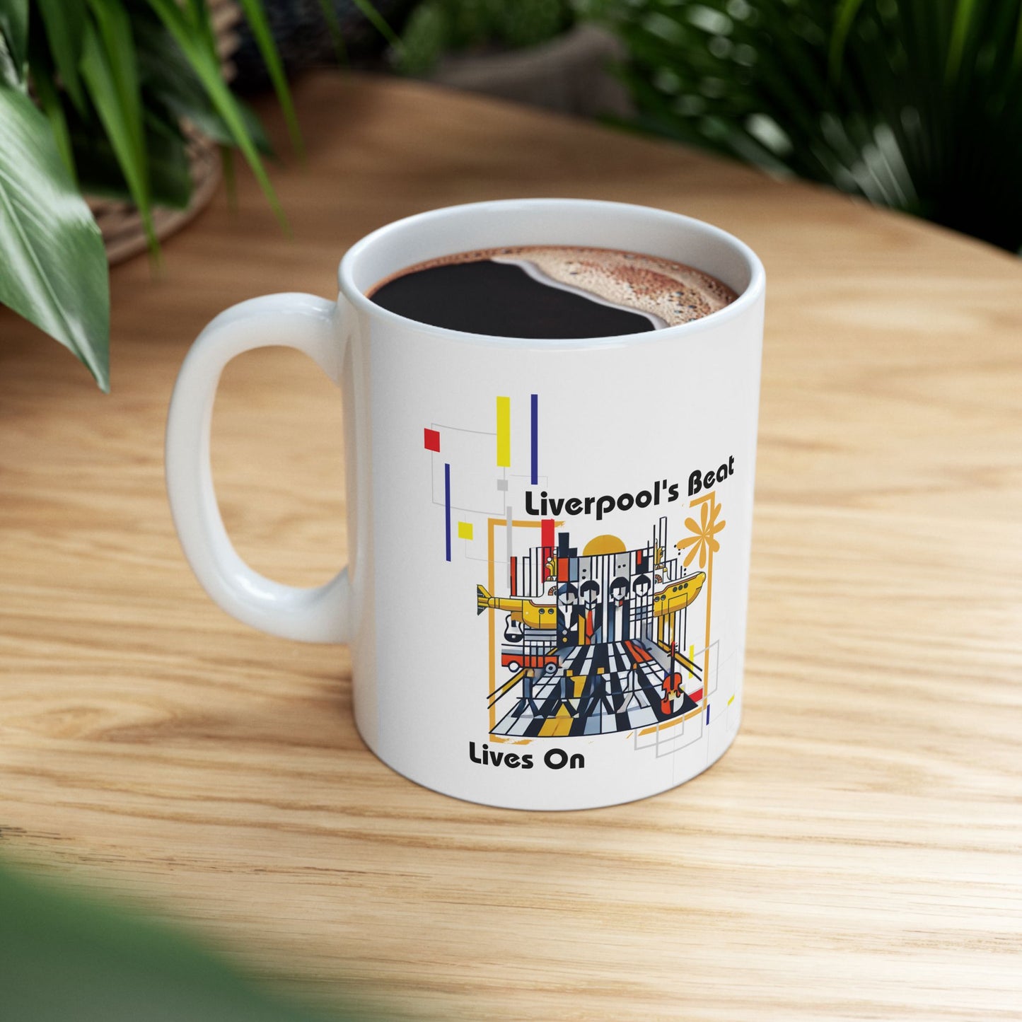 Liverpool's Beat Ceramic Mug - 11oz and 15oz | Unique Stylish Coffee Cup for Music Lovers