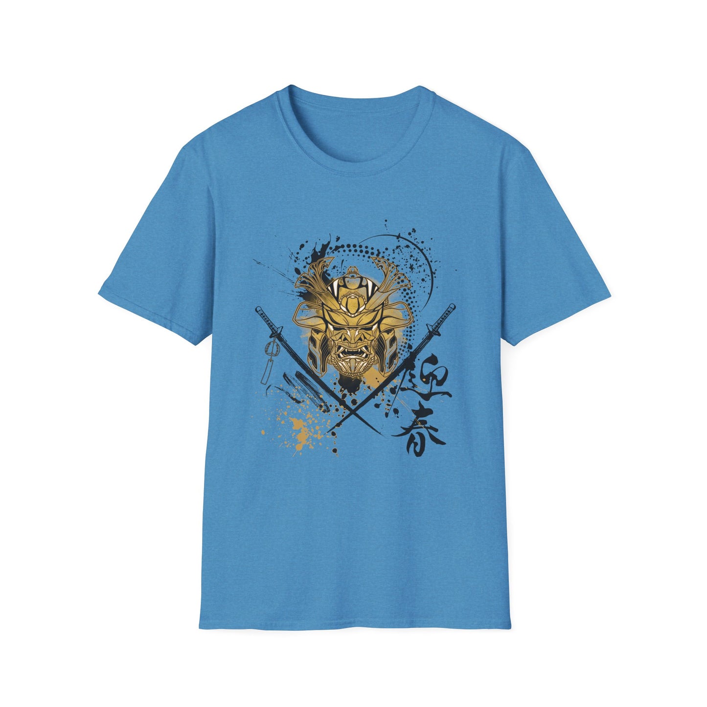 Warrior Spirit Unisex Softstyle T-Shirt - Bold Samurai Warrior Design