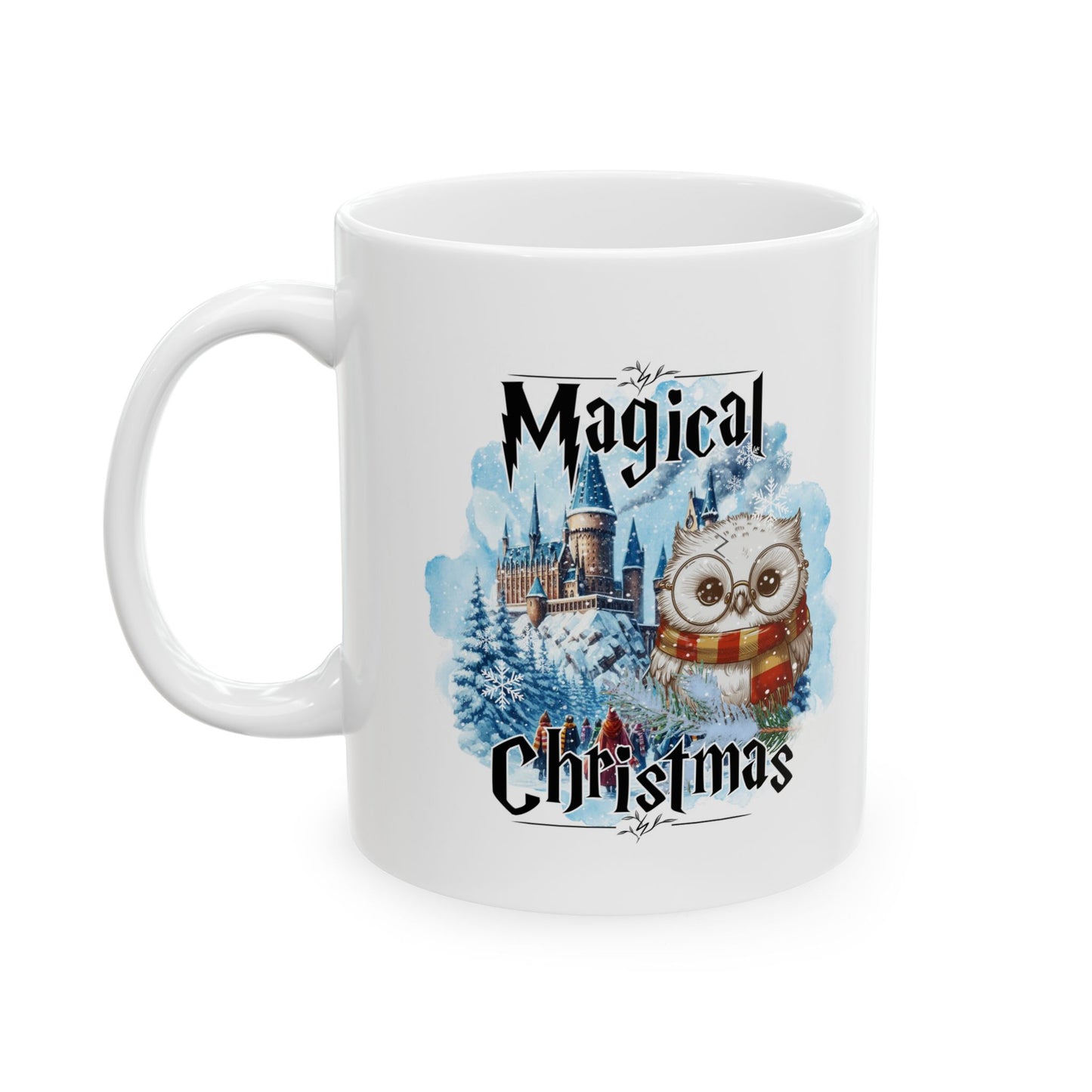 Harry Potter Christmas Mug | 11oz & 15oz Coffee Cup for Holiday Cheer