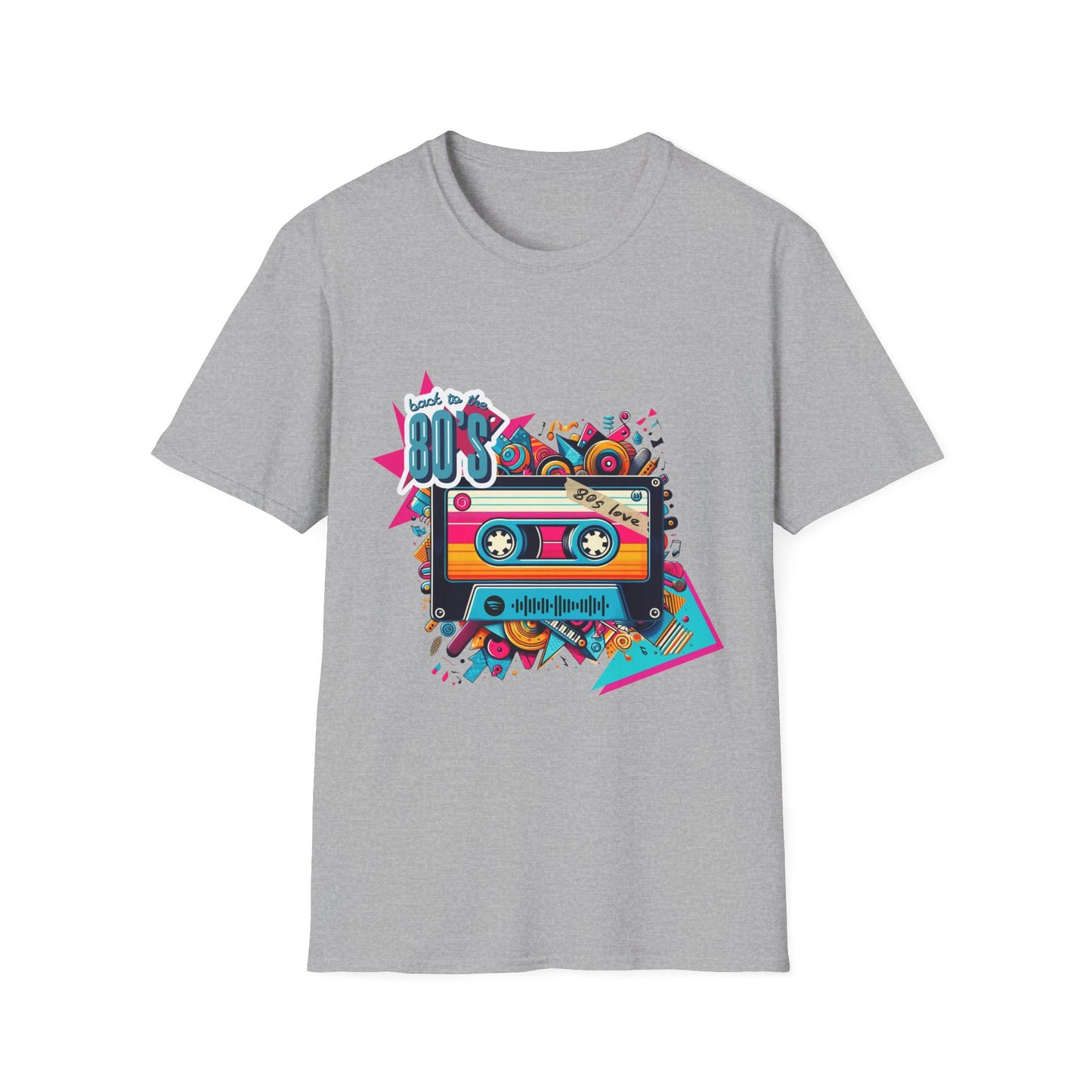 Retro 80s Music Unisex Softstyle T-Shirt – Original Design