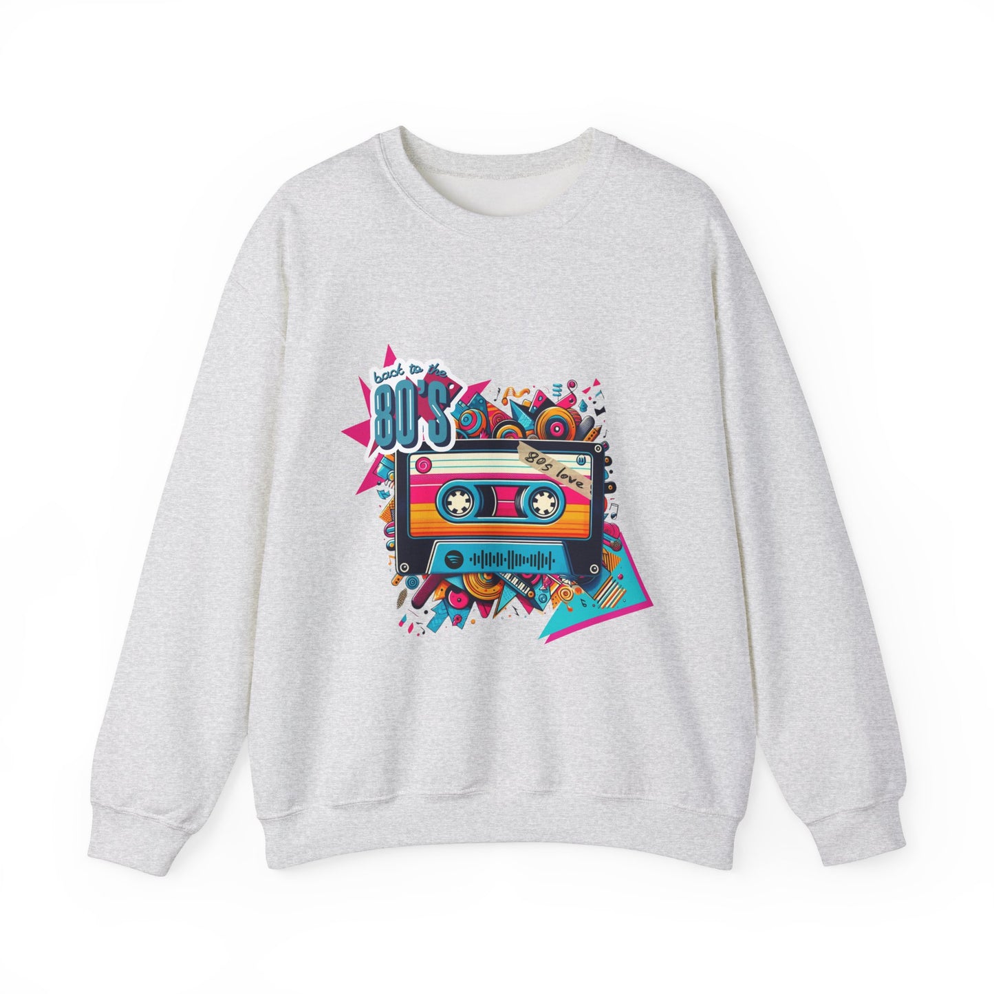 Retro 80s Music - Unisex Heavy Blend™ Crewneck Sweatshirt