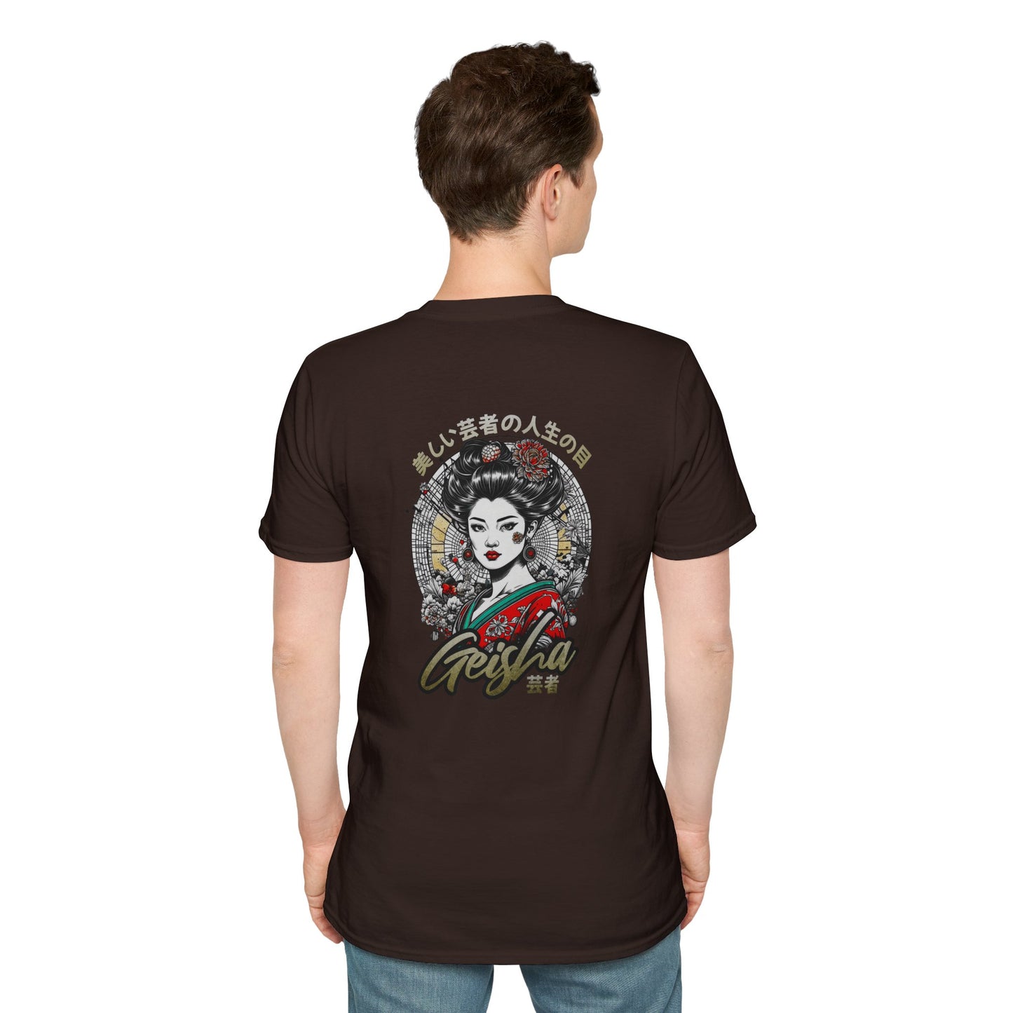 Geisha Art Unisex Softstyle T-Shirt – Aesthetic Design & Urban Design Apparel