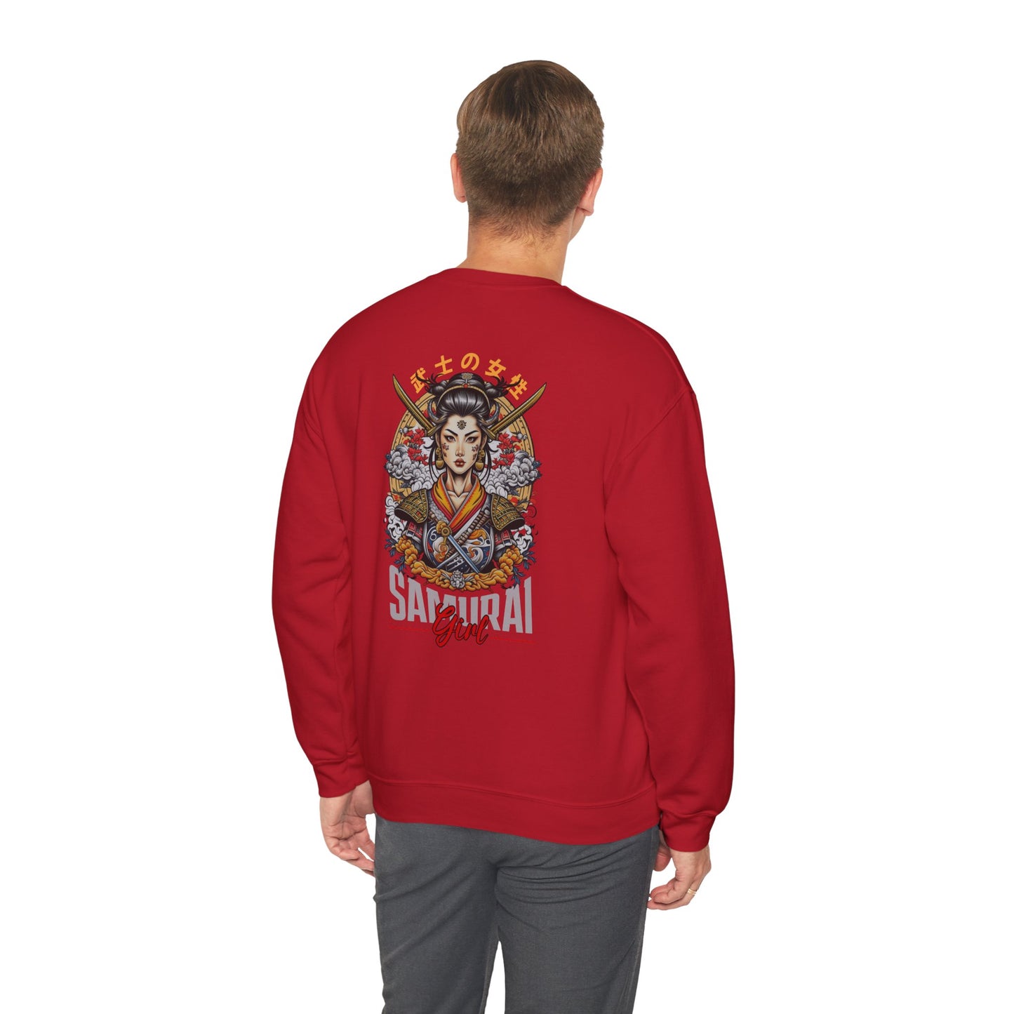 Samurai Girl Graphic Sweatshirt - Unisex Heavy Blend™ Crewneck