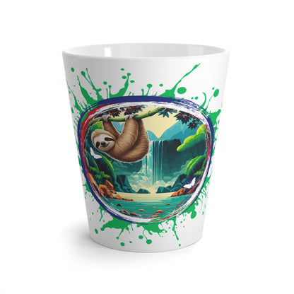 Charming Sloth Latte Mug – Tropical Vibes & Collectable CoffeeMug