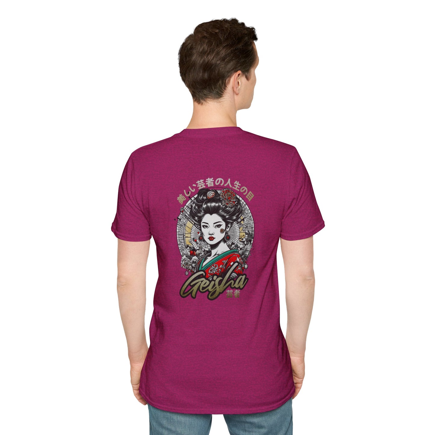 Geisha Art Unisex Softstyle T-Shirt – Aesthetic Design & Urban Design Apparel