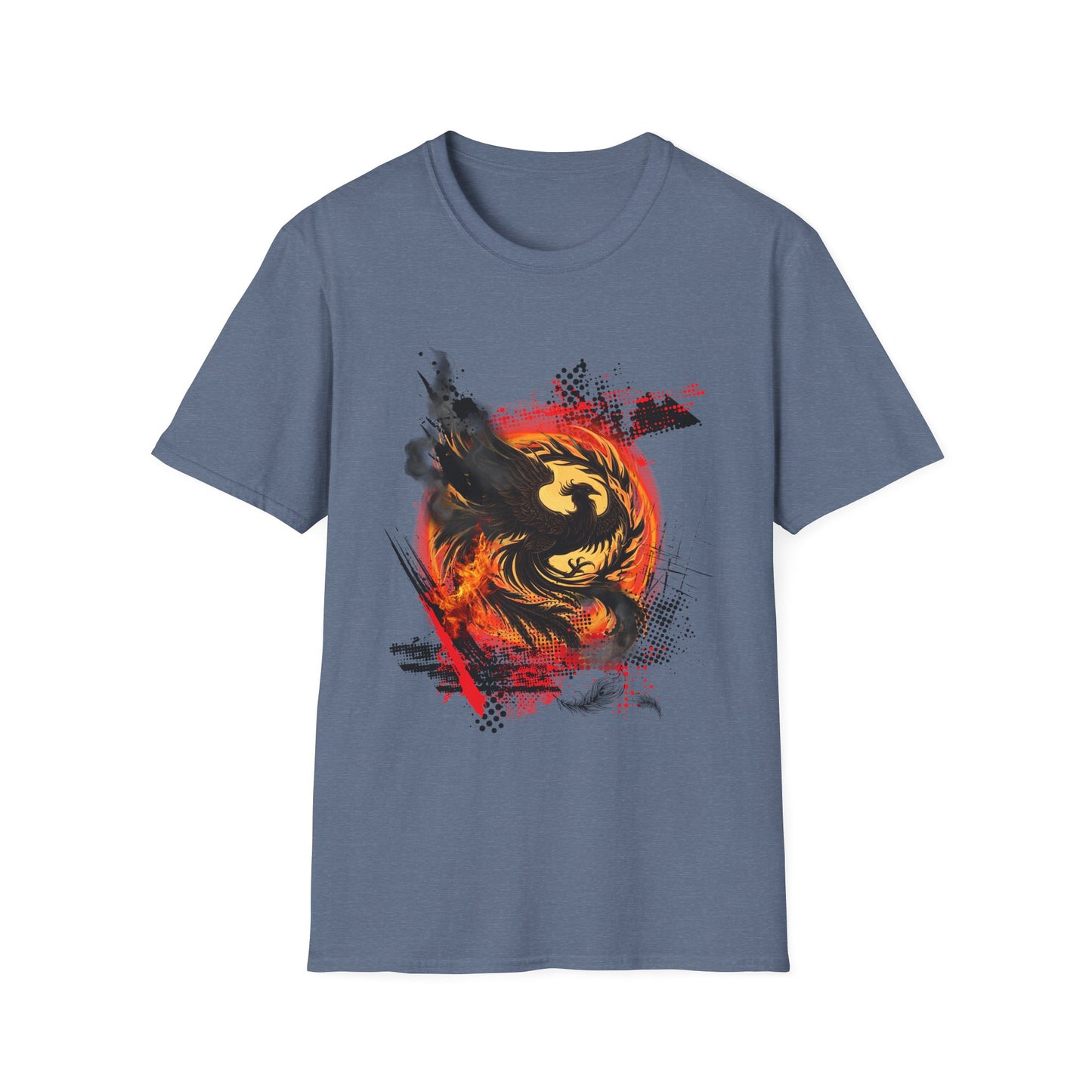 Dark Phoenix Unisex Softstyle T-Shirt | Bold Graphic Tee for Thrash Polka Lovers