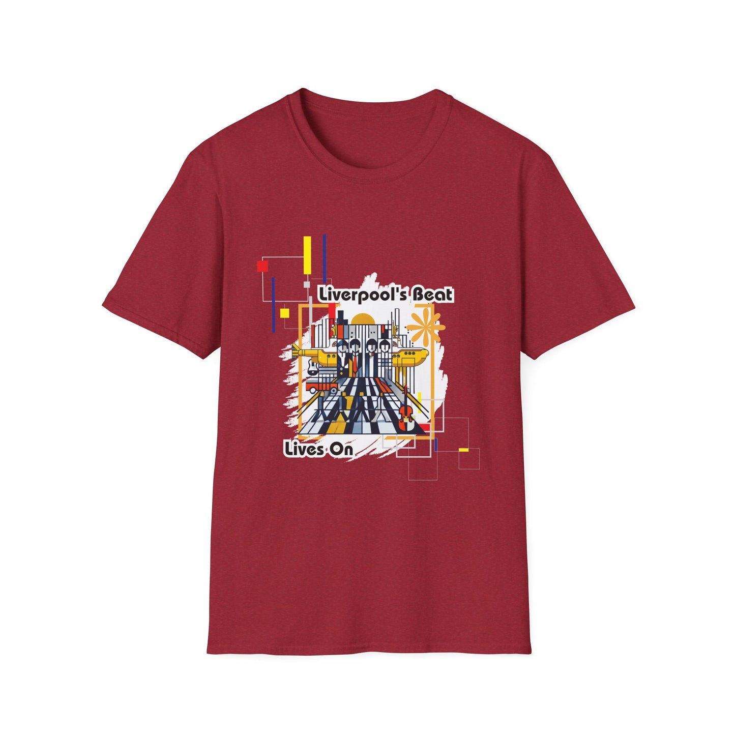 Liverpool’s Beat Lives On T-Shirt – Bauhaus Beatles Graphic Tee for Rockband Fans