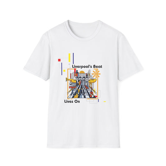 Liverpool’s Beat Lives On T-Shirt – Bauhaus Beatles Graphic Tee for Rockband Fans