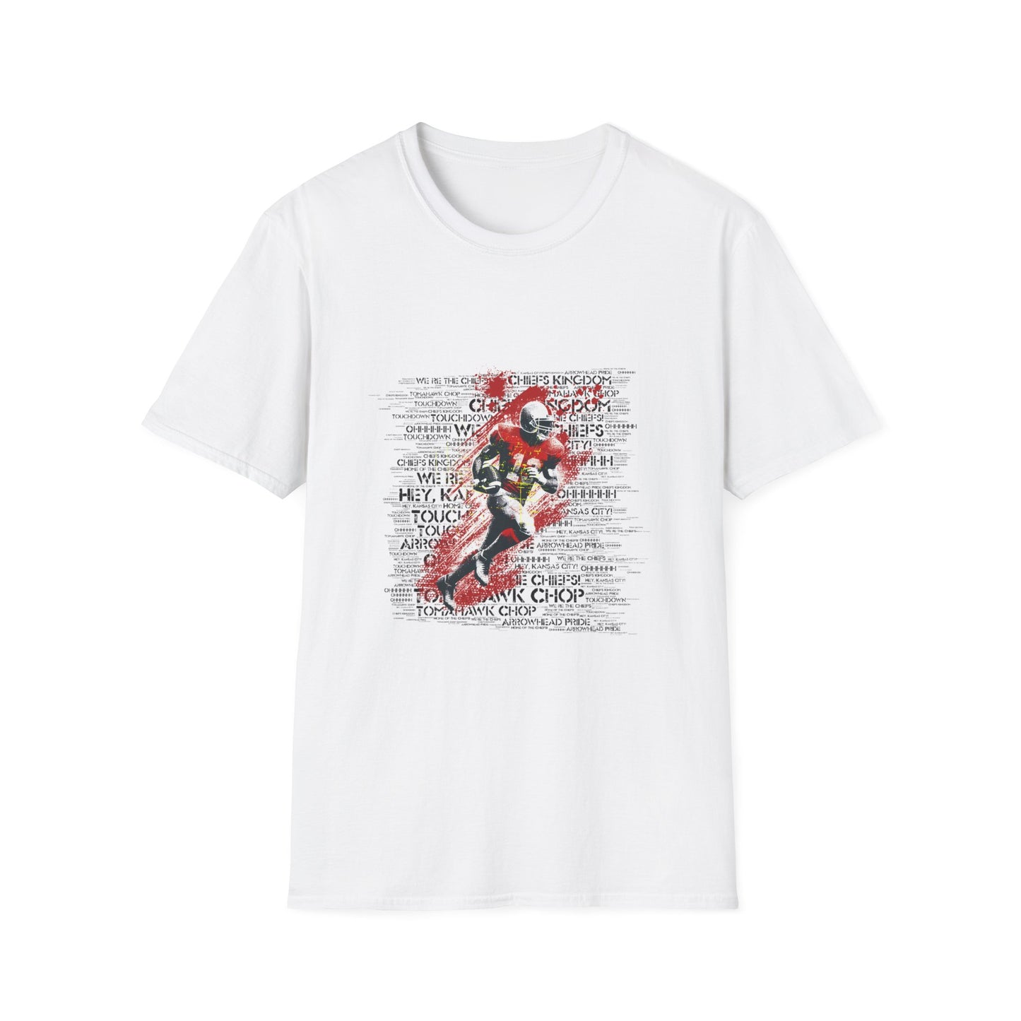 Kansas Chiefs T Grunge Unisex Softstyle T-Shirt - Design for Fans