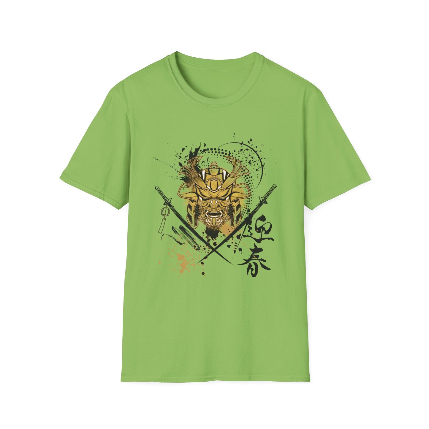 Warrior Spirit Unisex Softstyle T-Shirt - Bold Samurai Warrior Design