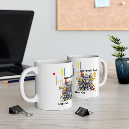 Liverpool's Beat Ceramic Mug - 11oz and 15oz | Unique Stylish Coffee Cup for Music Lovers