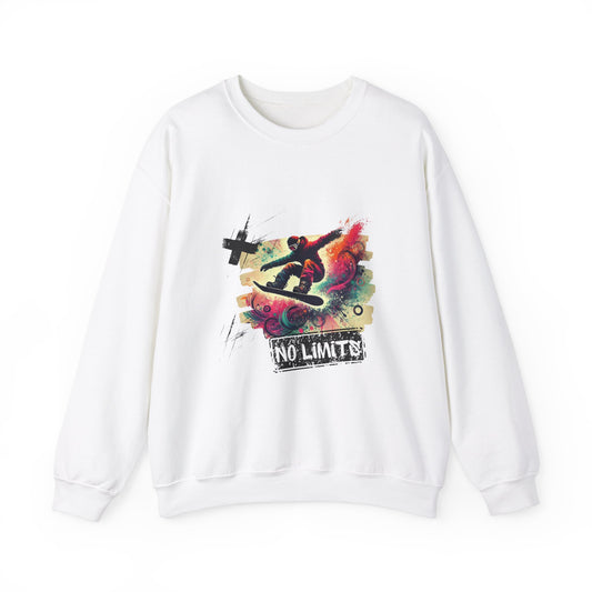 Snowboard Crewneck Sweatshirt – Unisex Heavy Blend for extremesports & snow sports