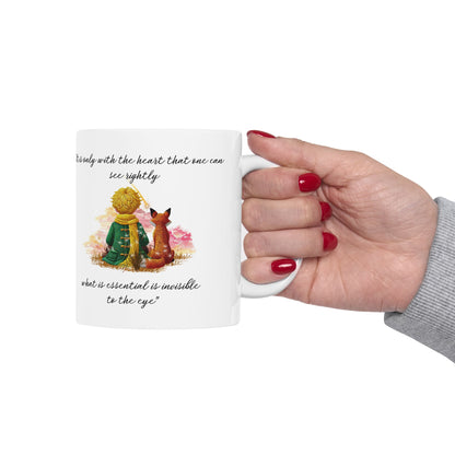 Little Prince Illustration Ceramic Mug - Heartwarming 11oz & 15oz Coffee Cup