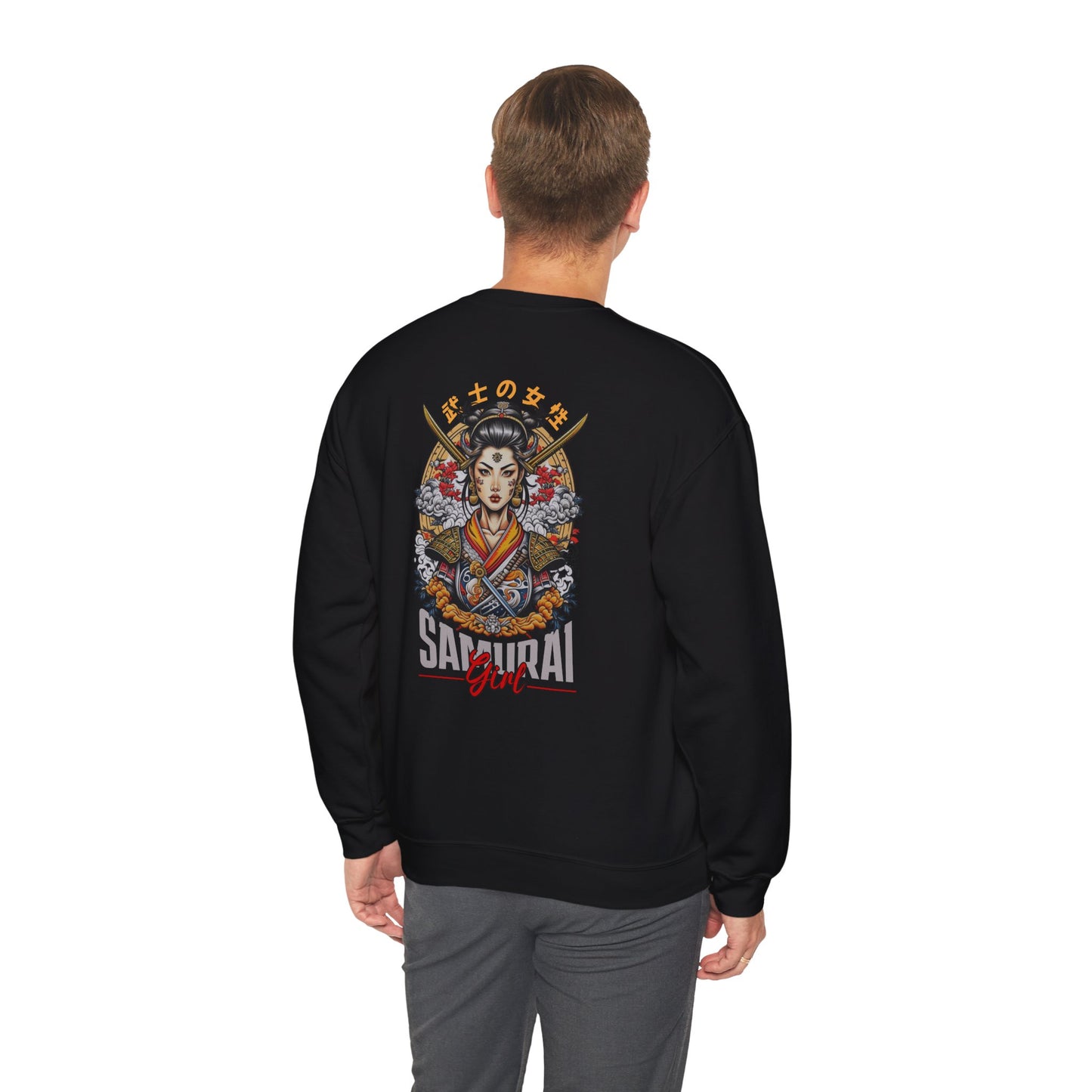 Samurai Girl Graphic Sweatshirt - Unisex Heavy Blend™ Crewneck