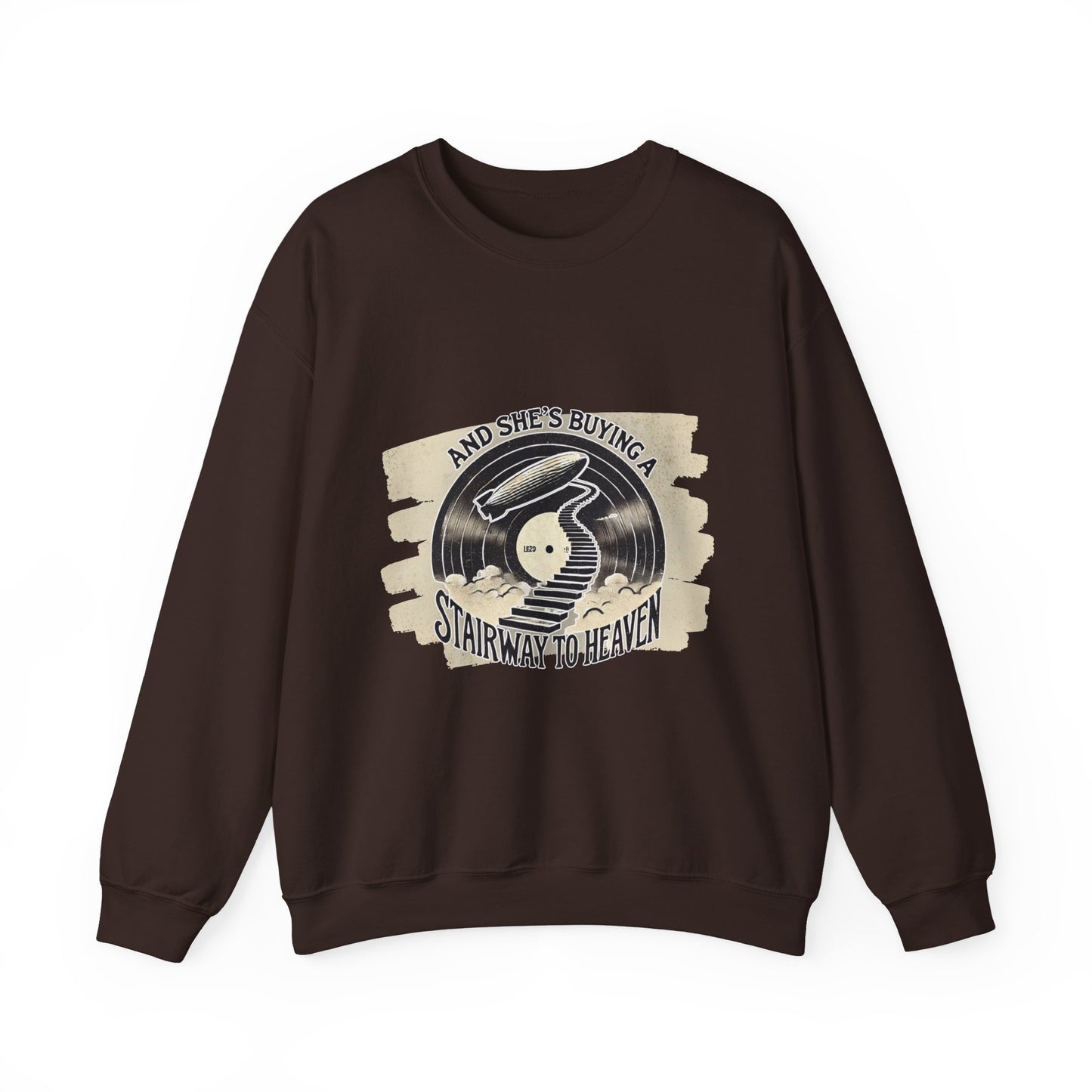 Stairway to Heaven - Unisex Vintage Music Sweatshirt | Crewneck Sweatshirt Tribute to Led Zeppelin & Classic Rock