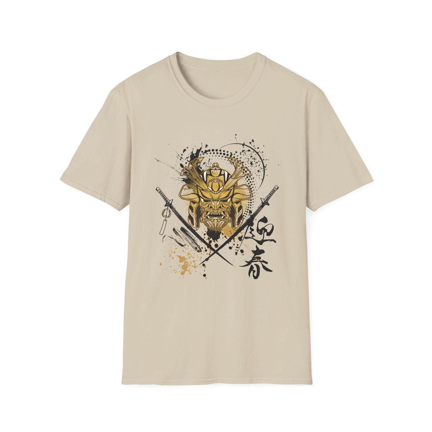 Warrior Spirit Unisex Softstyle T-Shirt - Bold Samurai Warrior Design