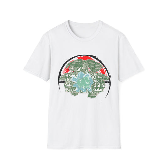 Pokemon Grass-Type Evolution T-Shirt – Anime Gaming Edition