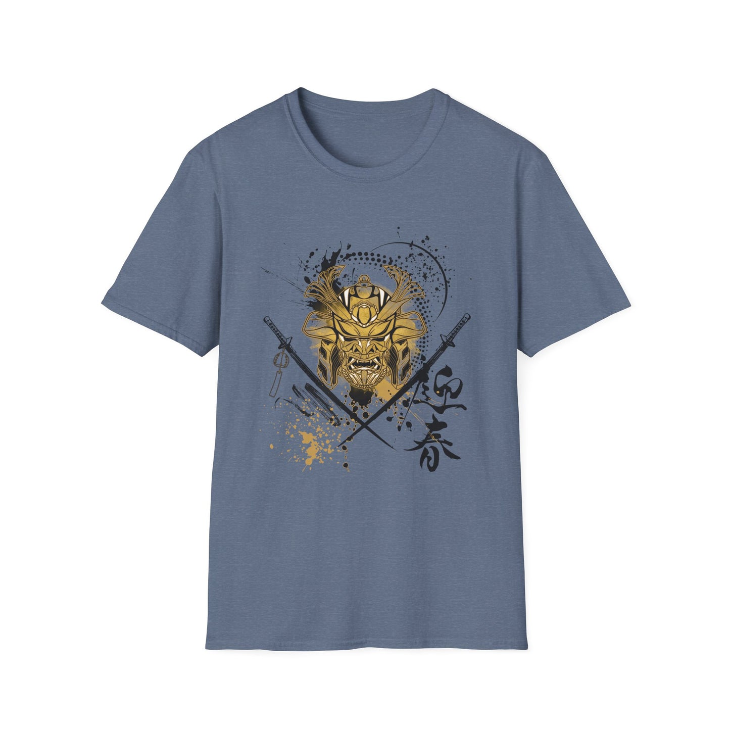 Warrior Spirit Unisex Softstyle T-Shirt - Bold Samurai Warrior Design