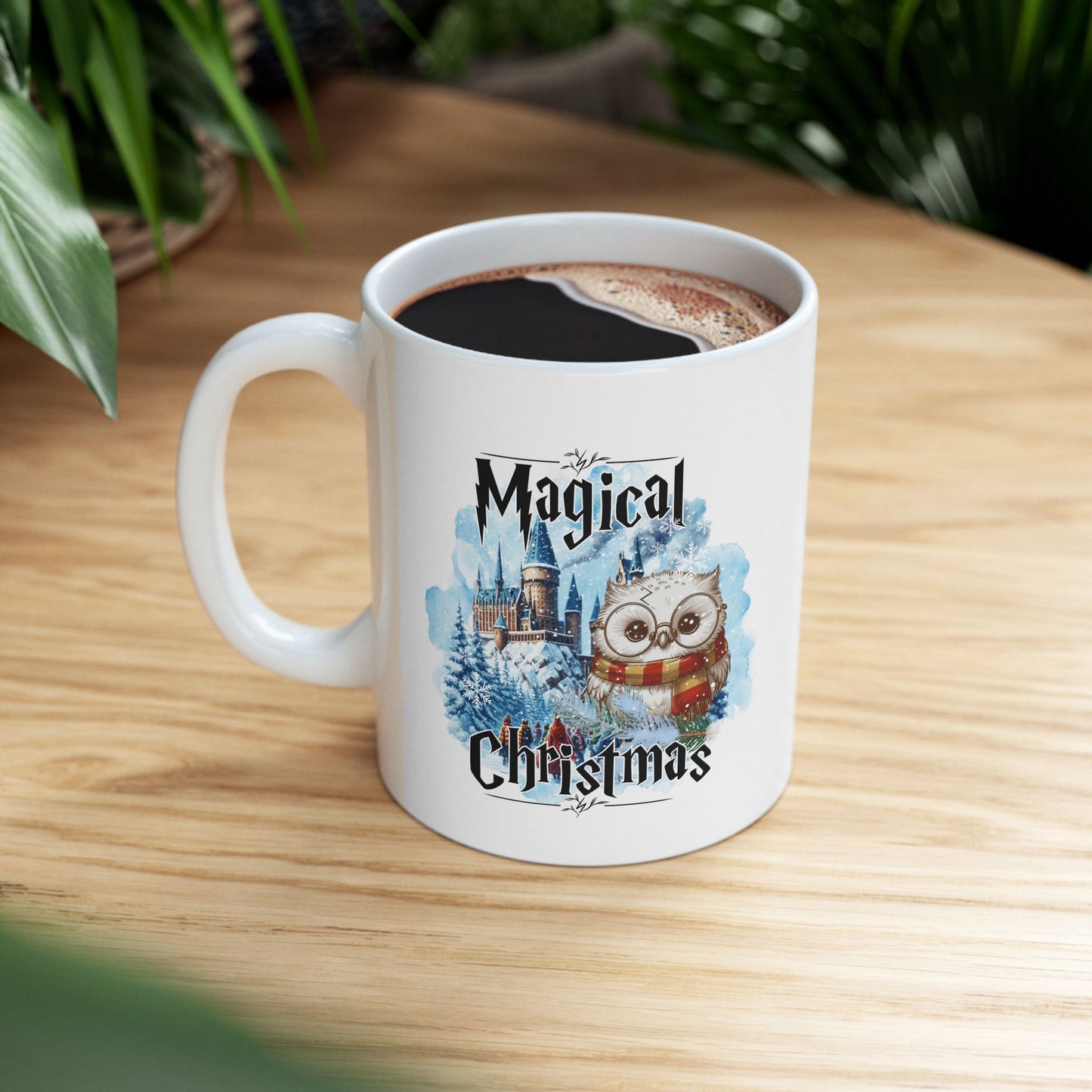 Harry Potter Christmas Mug | 11oz & 15oz Coffee Cup for Holiday Cheer