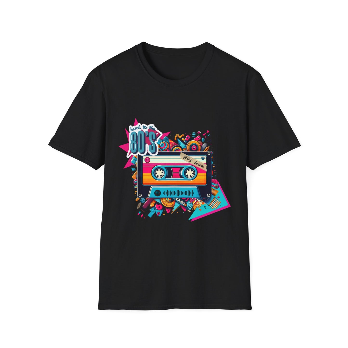 Retro 80s Music Unisex Softstyle T-Shirt – Original Design