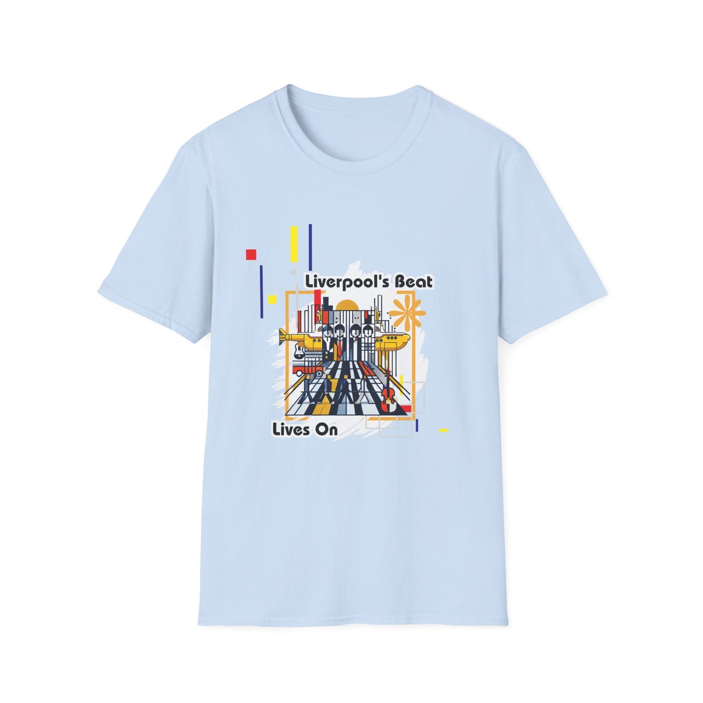 Liverpool’s Beat Lives On T-Shirt – Bauhaus Beatles Graphic Tee for Rockband Fans