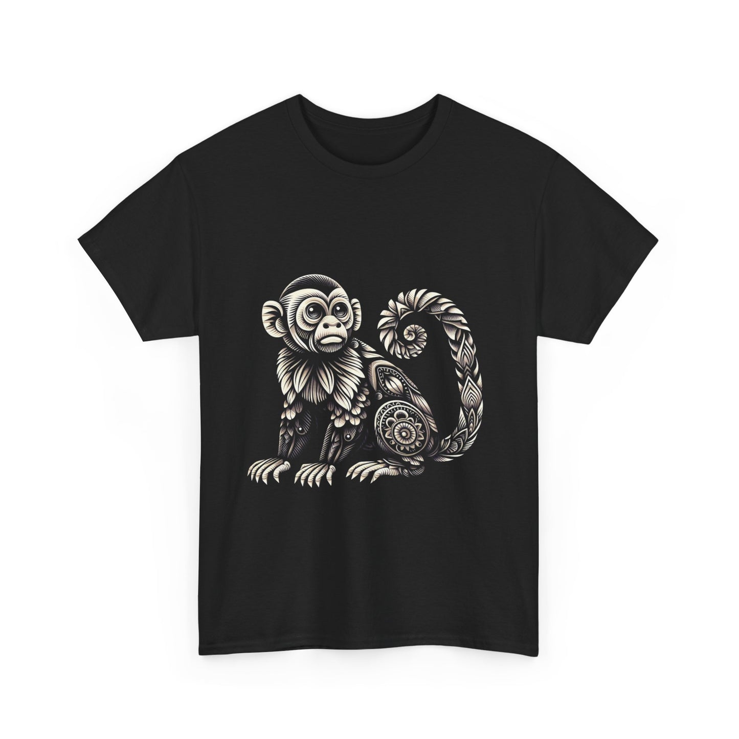 Bohemian Monkey Tee – Unisex Heavy Cotton T Shirts