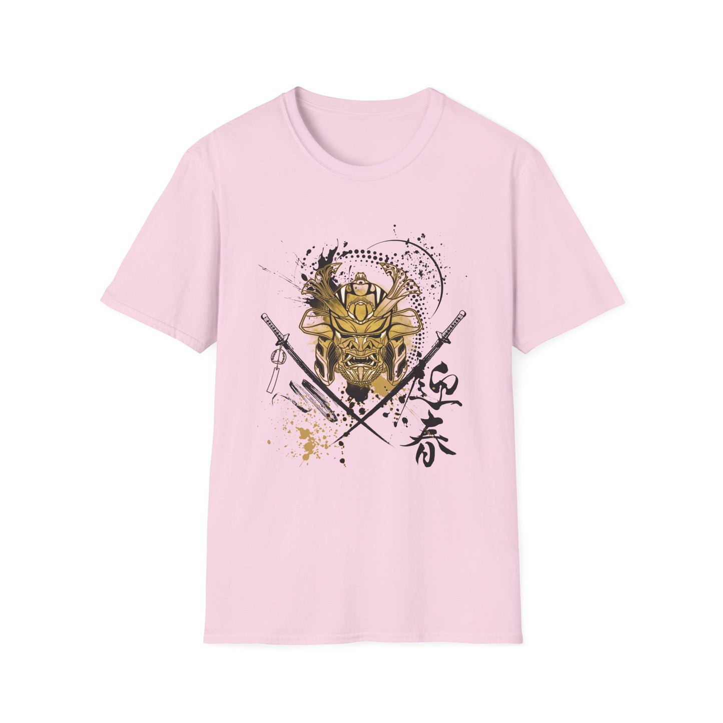 Warrior Spirit Unisex Softstyle T-Shirt - Bold Samurai Warrior Design