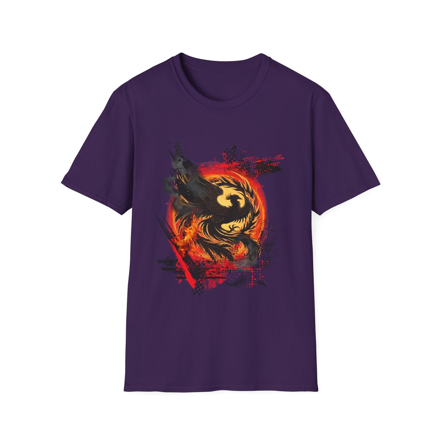 Dark Phoenix Unisex Softstyle T-Shirt | Bold Graphic Tee for Thrash Polka Lovers