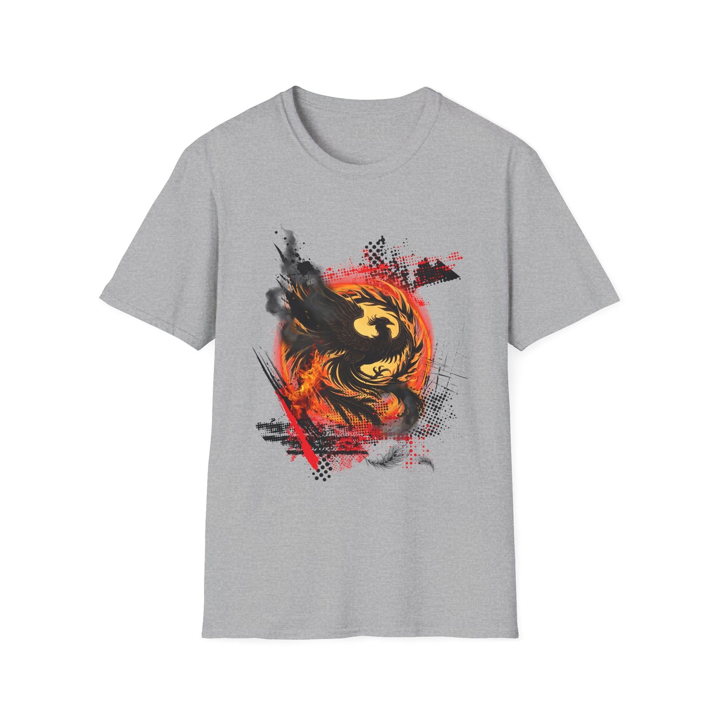 Dark Phoenix Unisex Softstyle T-Shirt | Bold Graphic Tee for Thrash Polka Lovers