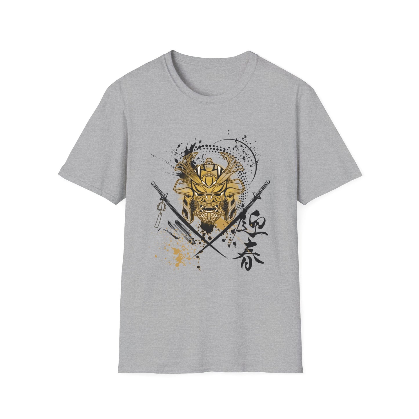 Warrior Spirit Unisex Softstyle T-Shirt - Bold Samurai Warrior Design