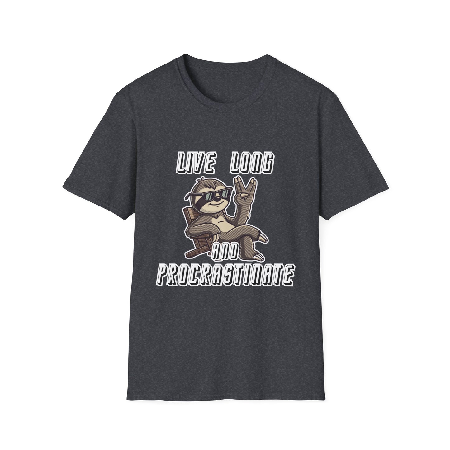 Live Long & Procrastinate Sloth T-Shirt – Star Trek Inspired