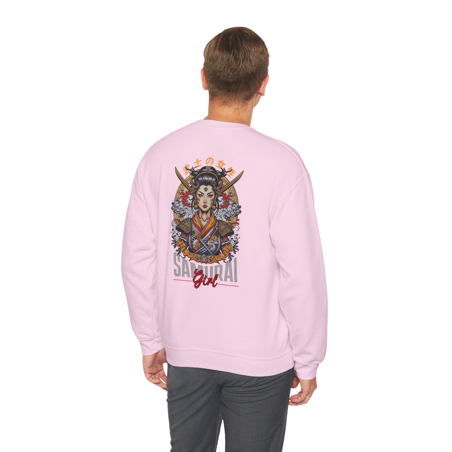 Samurai Girl Graphic Sweatshirt - Unisex Heavy Blend™ Crewneck