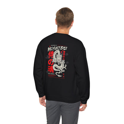 Bushido Spirit Dragon Crewneck Sweatshirt – Japanese Culture Inspired