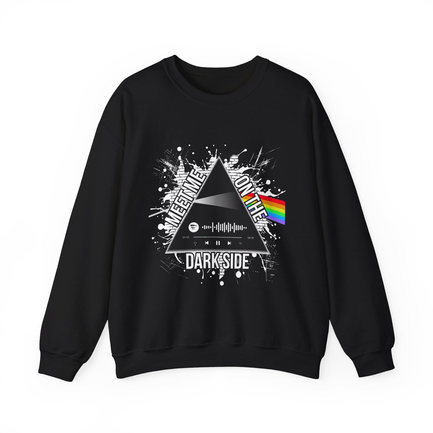 Pink Floyd "Meeting on the Dark Side" Graphic Crewneck Sweatshirt – A Tribute to Classic Rock