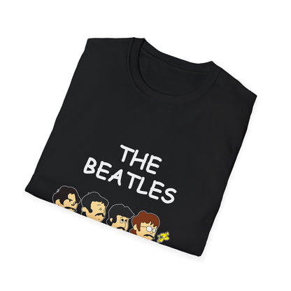 The Beatles x Snoopy Cartoon Unisex Softstyle T-Shirt – Vintage Band Tee for Music Lovers & Pop Culture Fans