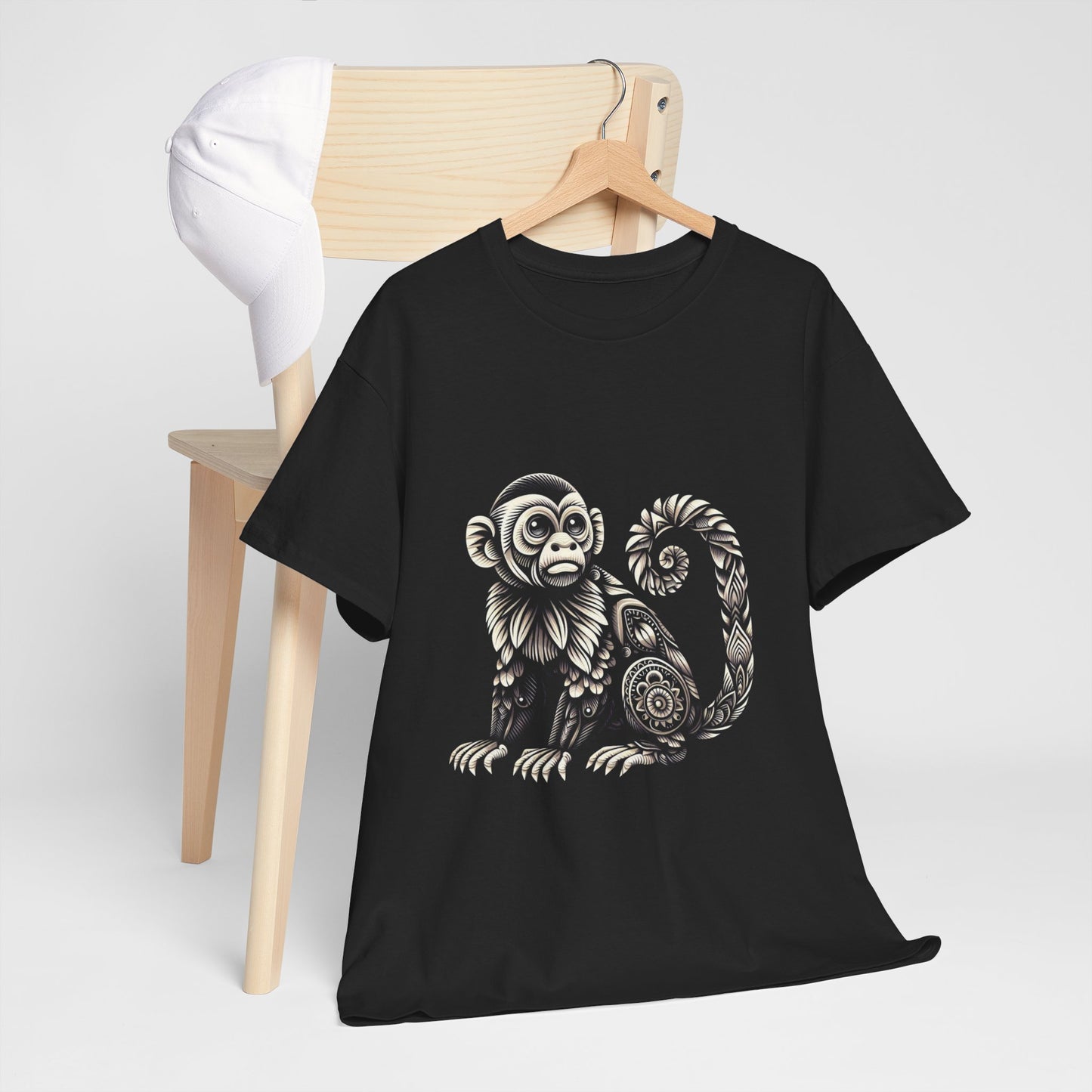 Bohemian Monkey Tee – Unisex Heavy Cotton T Shirts