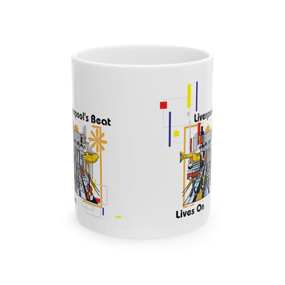 Liverpool's Beat Ceramic Mug - 11oz and 15oz | Unique Stylish Coffee Cup for Music Lovers