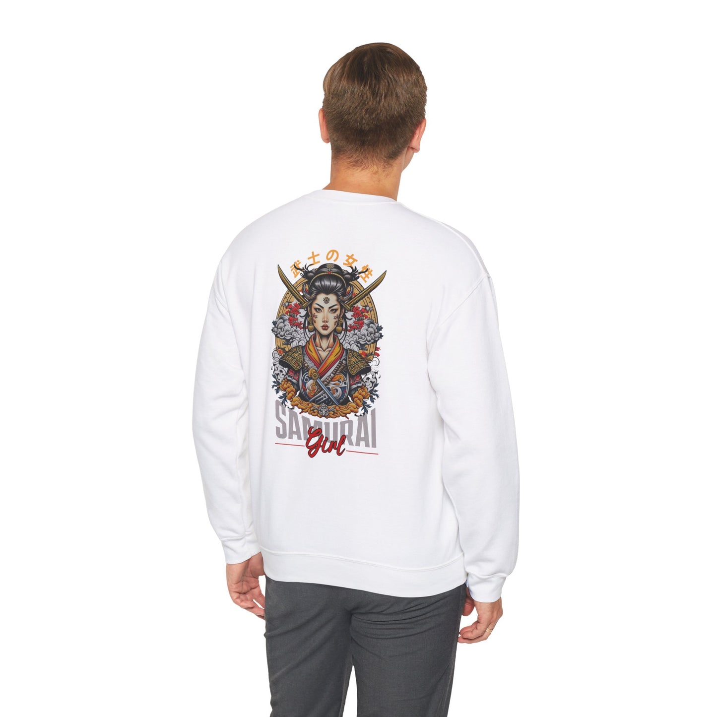 Samurai Girl Graphic Sweatshirt - Unisex Heavy Blend™ Crewneck