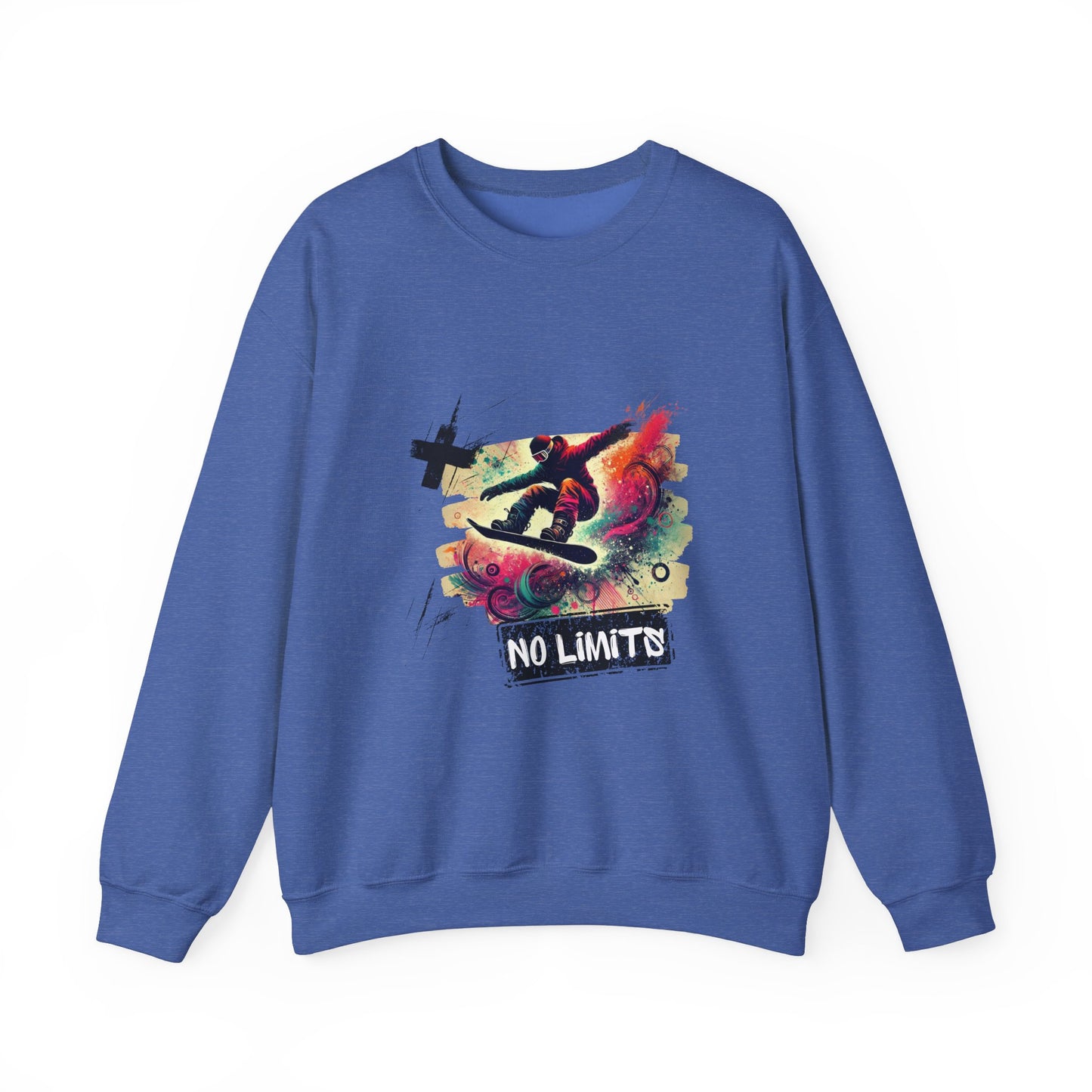 Snowboard Crewneck Sweatshirt – Unisex Heavy Blend for extremesports & snow sports